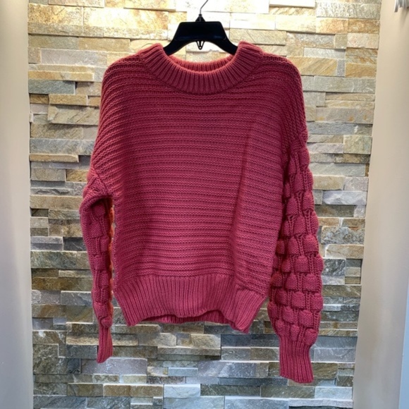 Elodie Bubble Sleeve Pullover Sweater - Picture 3 of 6